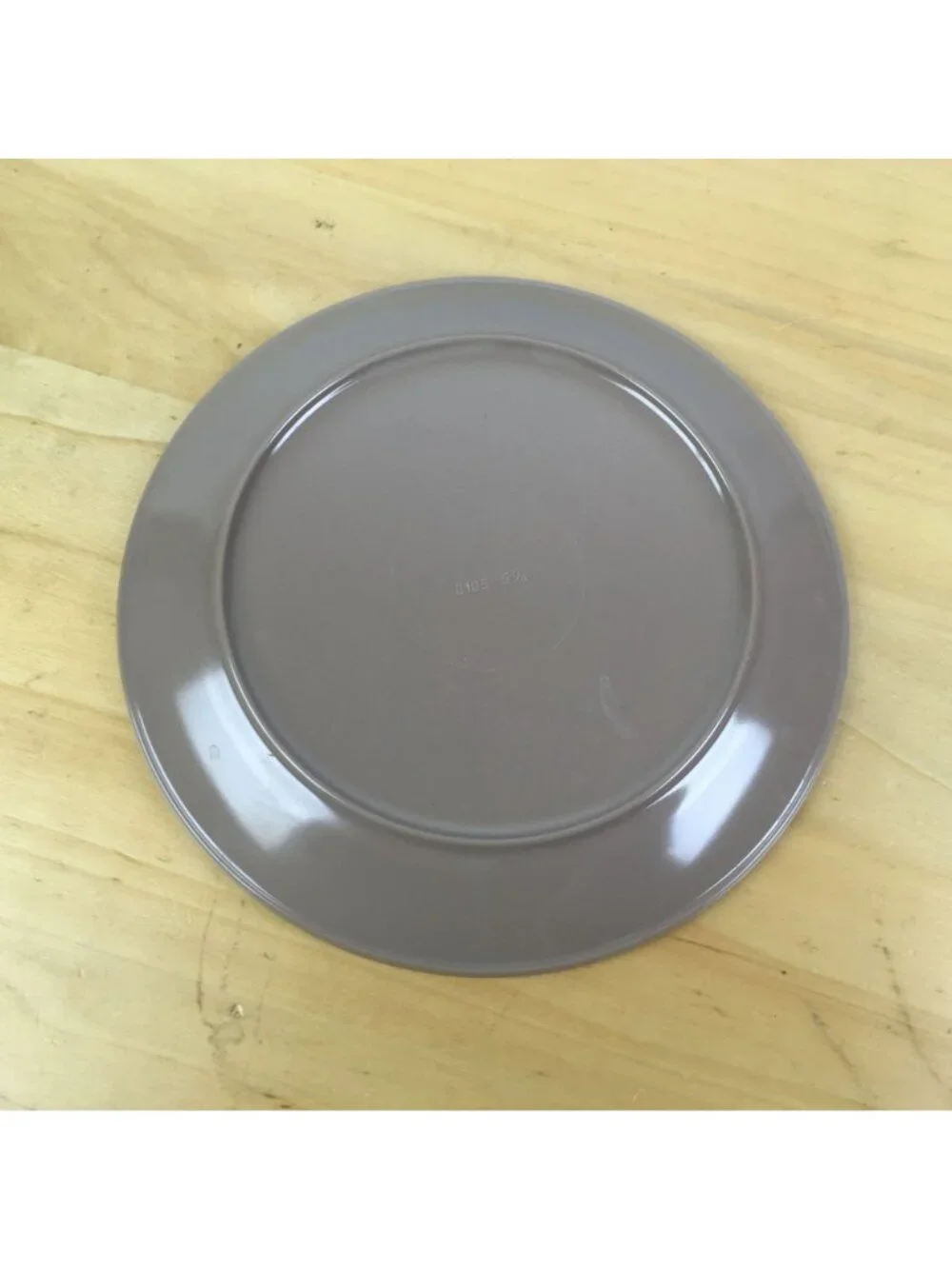 Vintage Brown Melamine Bread Snack Plates 5 7/8